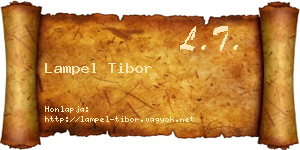 Lampel Tibor névjegykártya